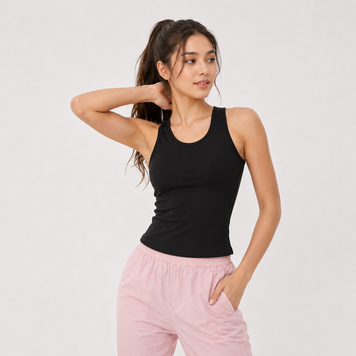Mid Neck Bra-Top