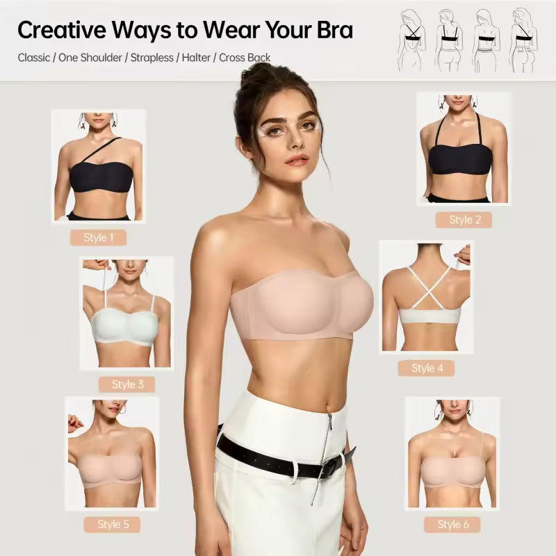 Strapless Push Up Bra